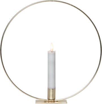 Flamme Ring Inomhusdekoration 28.5 cm - mässing/vit - Inredning - Ljus & dofter - Ljusstake & ljuslykta - Kandelaber & bordsljusstake