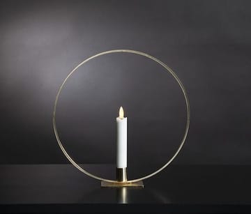 Flamme Ring Inomhusdekoration 28.5 cm - mässing/vit - Inredning - Ljus & dofter - Ljusstake & ljuslykta - Kandelaber & bordsljusstake