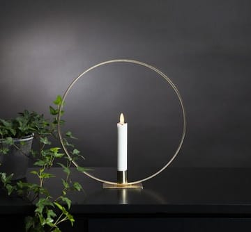 Flamme Ring Inomhusdekoration 28.5 cm - mässing/vit - Inredning - Ljus & dofter - Ljusstake & ljuslykta - Kandelaber & bordsljusstake
