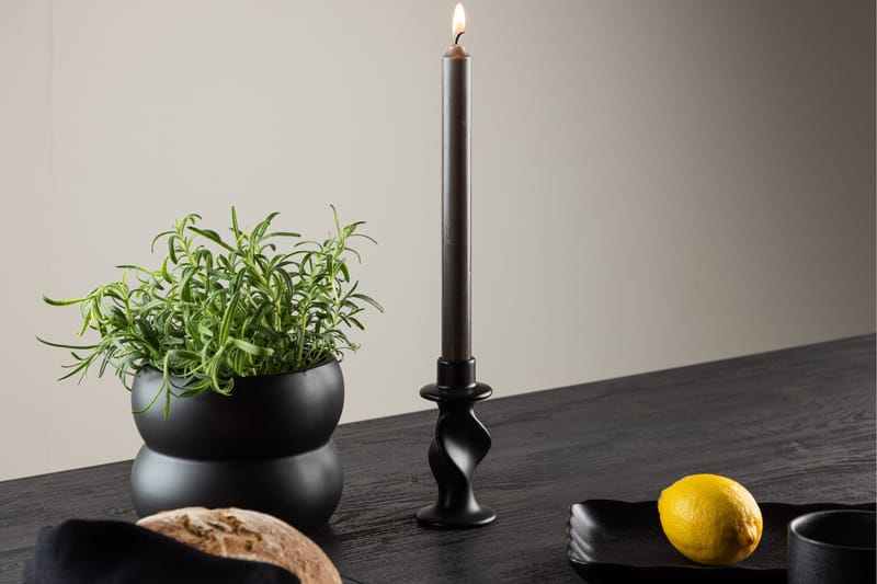 Glory Ljusstake 6x12 cm - Mattsvart - Inredning - Ljus & dofter - Ljusstake & ljuslykta - Kandelaber & bordsljusstake