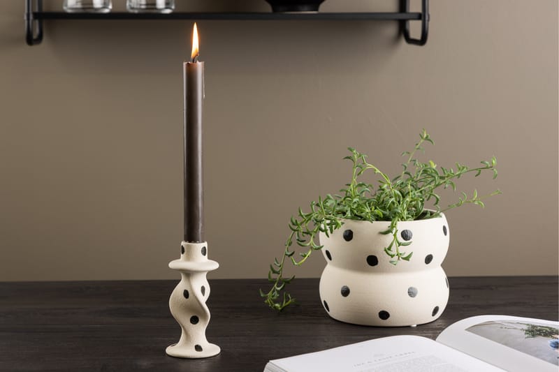 Glory Ljusstake 6x12 cm - Vit - Inredning - Ljus & dofter - Ljusstake & ljuslykta - Kandelaber & bordsljusstake