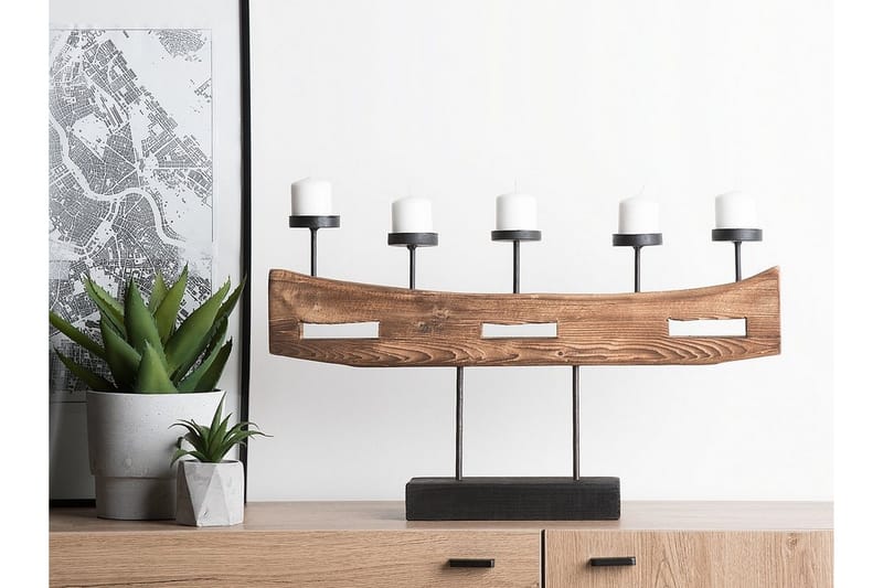 Guatemala Ljusstake 36 cm - Trä/Natur - Inredning - Ljus & dofter - Ljusstake & ljuslykta - Kandelaber & bordsljusstake