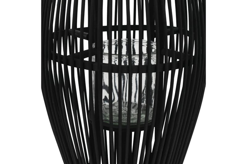 Hängande ljuslykta bambu 60 cm svart - Svart - Inredning - Ljus & dofter - Ljusstake & ljuslykta