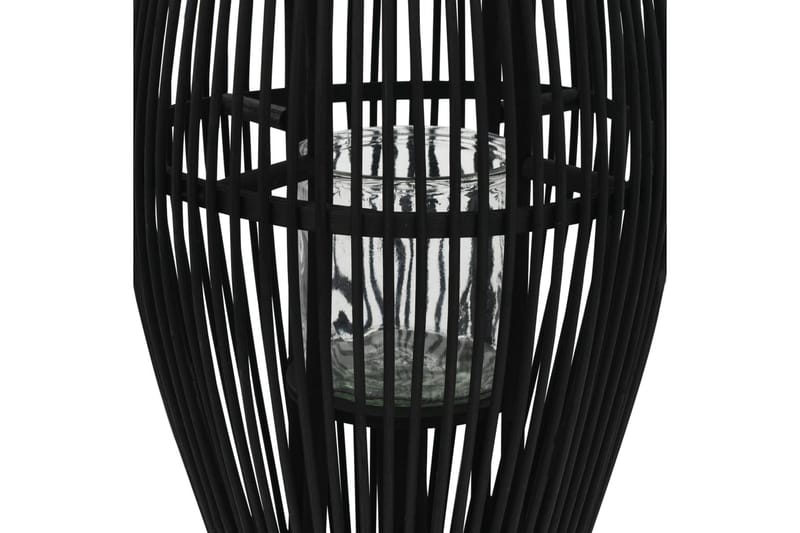 Hängande ljuslykta bambu 60 cm svart - Svart - Ljusstake & ljuslykta - Dekoration & inredningsdetaljer - Utelykta