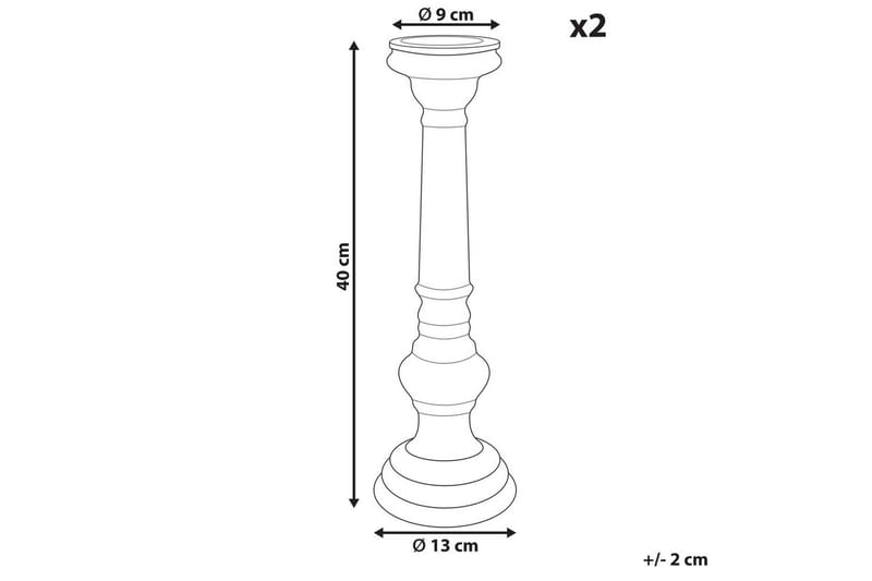 Ljusstakar Imarti set om 2 13x13x40 cm - 13x13x40 cm - Inredning - Ljus & dofter - Ljusstake & ljuslykta - Kandelaber & bordsljusstake