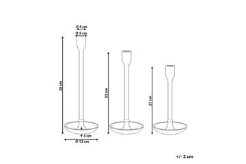 Ljusstakar Liwung set om 3 - Inredning - Ljus & dofter - Ljusstake & ljuslykta - Kandelaber & bordsljusstake