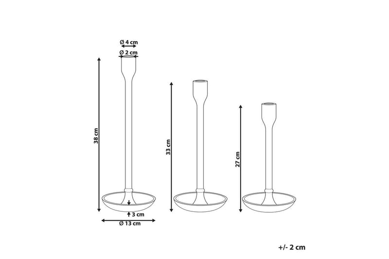 Ljusstakar Liwung set om 3 - Inredning - Ljus & dofter - Ljusstake & ljuslykta - Kandelaber & bordsljusstake