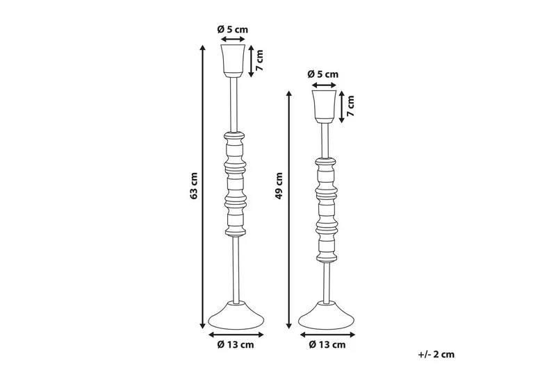 Ljusstakar Salamina set om 2 - Inredning - Ljus & dofter - Ljusstake & ljuslykta - Kandelaber & bordsljusstake