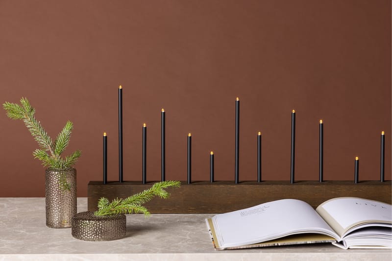 Ljusstake & kandelaber för bord Venture Home Kungsberget Ljusstake Walnut - Inredning - Ljus & dofter - Ljusstake & ljuslykta - Kandelaber & bordsljusstake