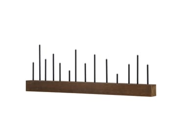 Ljusstake & kandelaber för bord Venture Home Kungsberget Ljusstake Walnut - Inredning - Ljus & dofter - Ljusstake & ljuslykta - Kandelaber & bordsljusstake