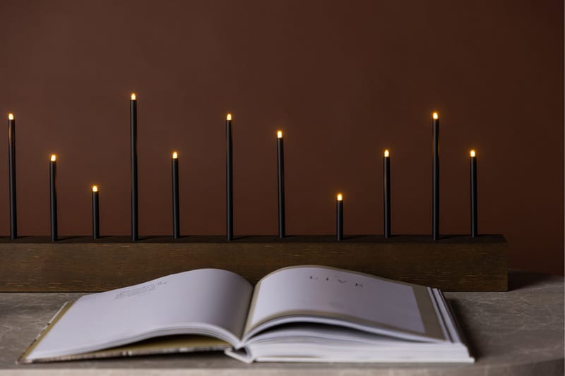 Ljusstake & kandelaber för bord Venture Home Kungsberget Ljusstake Walnut - Inredning - Ljus & dofter - Ljusstake & ljuslykta - Kandelaber & bordsljusstake