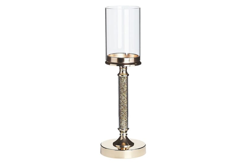 Ljusstake Abbeville Guld, 13x13x41 cm - Guld, 13x13x41 cm - Inredning - Ljus & dofter - Ljusstake & ljuslykta - Kandelaber & bordsljusstake