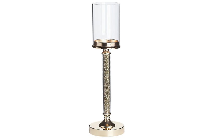 Ljusstake Abbeville Guld, 13x13x48 cm - Guld, 13x13x48 cm - Inredning - Ljus & dofter - Ljusstake & ljuslykta - Kandelaber & bordsljusstake