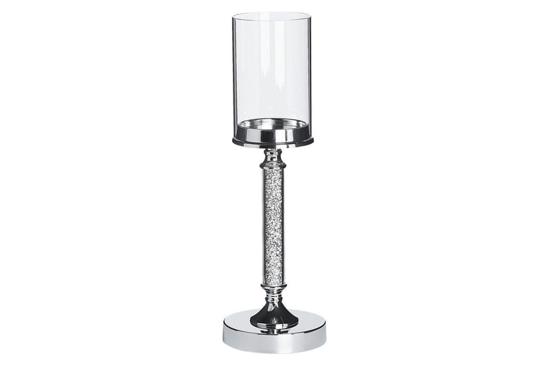Ljusstake Abbeville Silver, 13x13x41 cm - Silver, 13x13x41 cm - Inredning - Ljus & dofter - Ljusstake & ljuslykta - Kandelaber & bordsljusstake