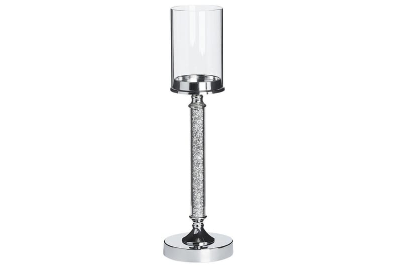 Ljusstake Abbeville Silver, 13x13x48 cm - Silver, 13x13x48 cm - Inredning - Ljus & dofter - Ljusstake & ljuslykta - Kandelaber & bordsljusstake