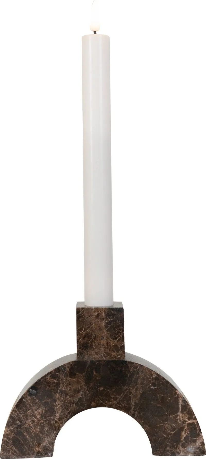 Ljusstake Marma Båge i Marmor - Brun - Inredning - Ljus & dofter - Ljusstake & ljuslykta - Kandelaber & bordsljusstake