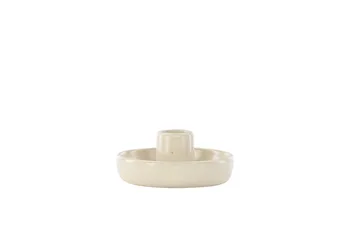 Otis Ljusstake 11x5 cm - Beige - Inredning - Ljus & dofter - Ljusstake & ljuslykta - Kandelaber & bordsljusstake