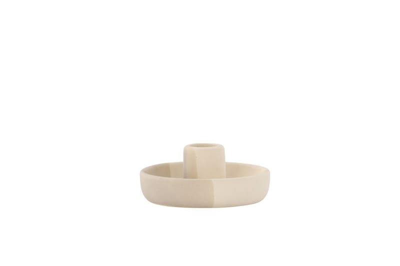 Otis Ljusstake 11x5 cm - Beige - Inredning - Ljus & dofter - Ljusstake & ljuslykta - Kandelaber & bordsljusstake