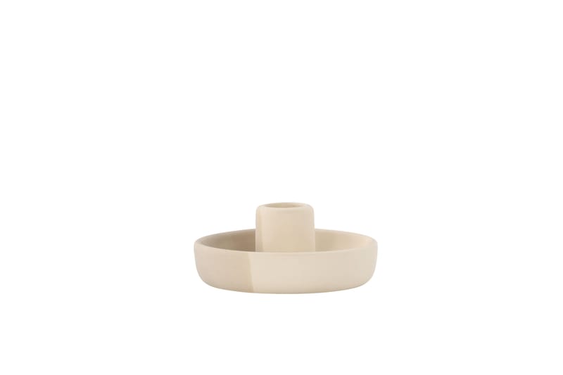 Otis Ljusstake 11x5 cm - Beige - Inredning - Ljus & dofter - Ljusstake & ljuslykta - Kandelaber & bordsljusstake