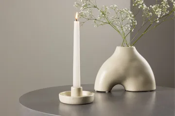 Otis Ljusstake 11x5 cm - Beige - Inredning - Ljus & dofter - Ljusstake & ljuslykta - Kandelaber & bordsljusstake