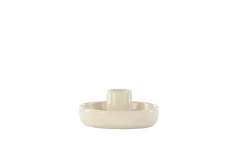 Otis Ljusstake 11x5 cm - Beige - Inredning - Ljus & dofter - Ljusstake & ljuslykta - Kandelaber & bordsljusstake