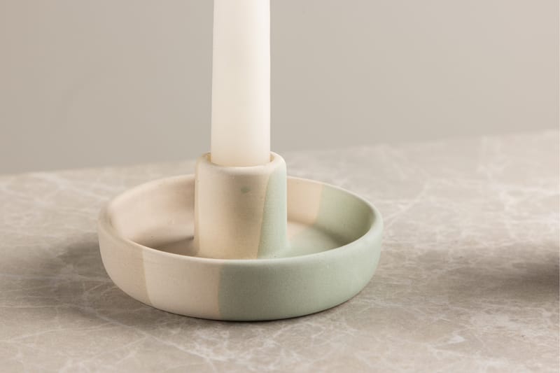 Otis Ljusstake 11x5 cm - Grå - Inredning - Ljus & dofter - Ljusstake & ljuslykta - Kandelaber & bordsljusstake