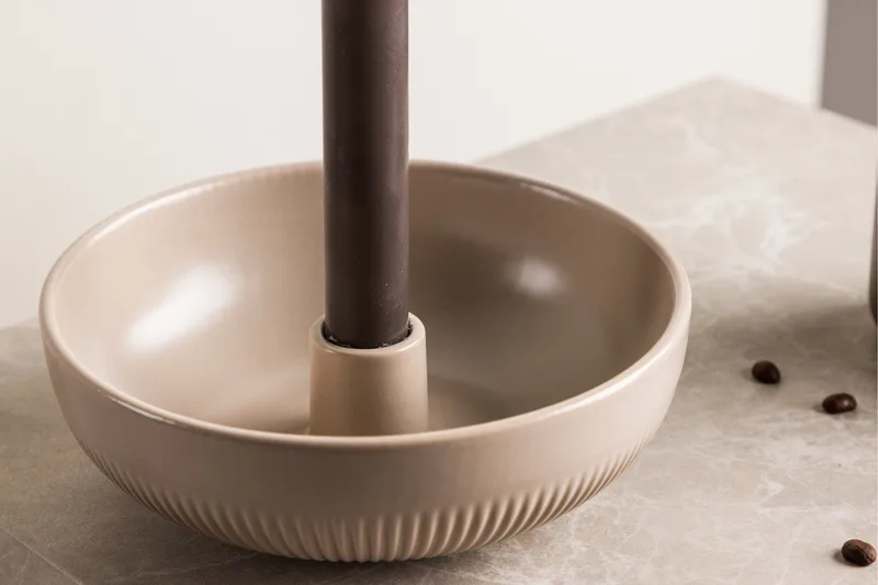 Posh Ljusstake 18x6 cm - Beige - Inredning - Ljus & dofter - Ljusstake & ljuslykta - Kandelaber & bordsljusstake