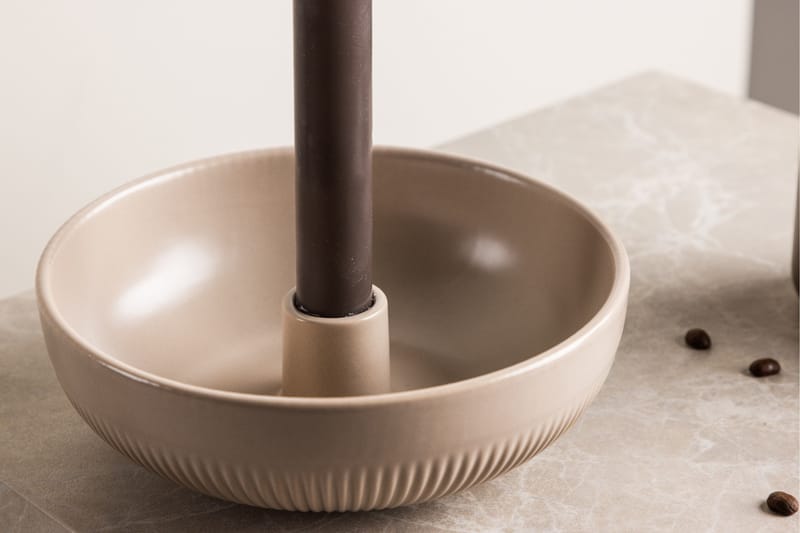 Posh Ljusstake 18x6 cm - Beige - Inredning - Ljus & dofter - Ljusstake & ljuslykta - Kandelaber & bordsljusstake