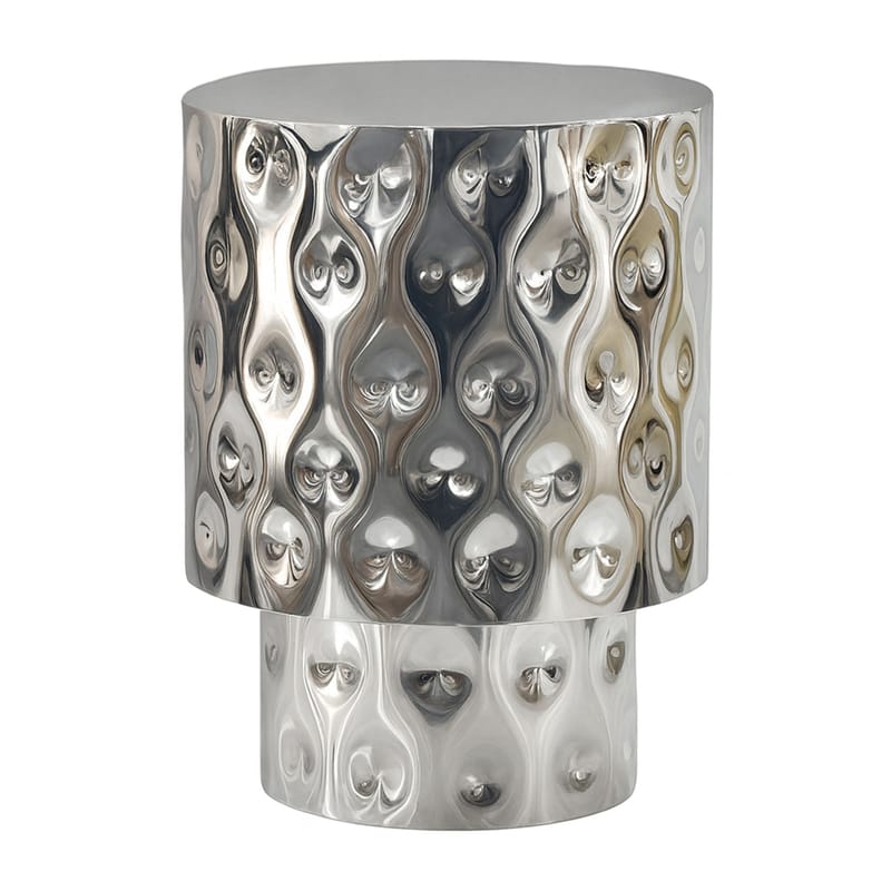 Melnor Runt sidobord 36 cm i aluminium - Silver - Inredning - Ljus & dofter - Ljusstake & ljuslykta