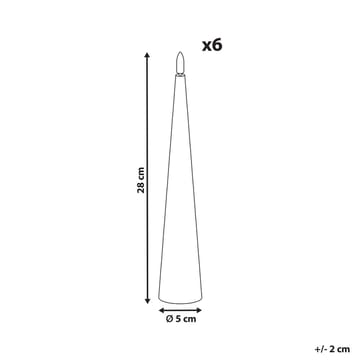 LED-ljus Aurum Set med 6 - Röd - Inredning - Julpynt & helgdekoration - Julpynt & juldekoration - Julljus