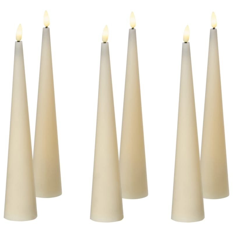 LED-ljus Aurum Set med 6 - Vit - Inredning - Julpynt & helgdekoration - Julpynt & juldekoration - Julljus