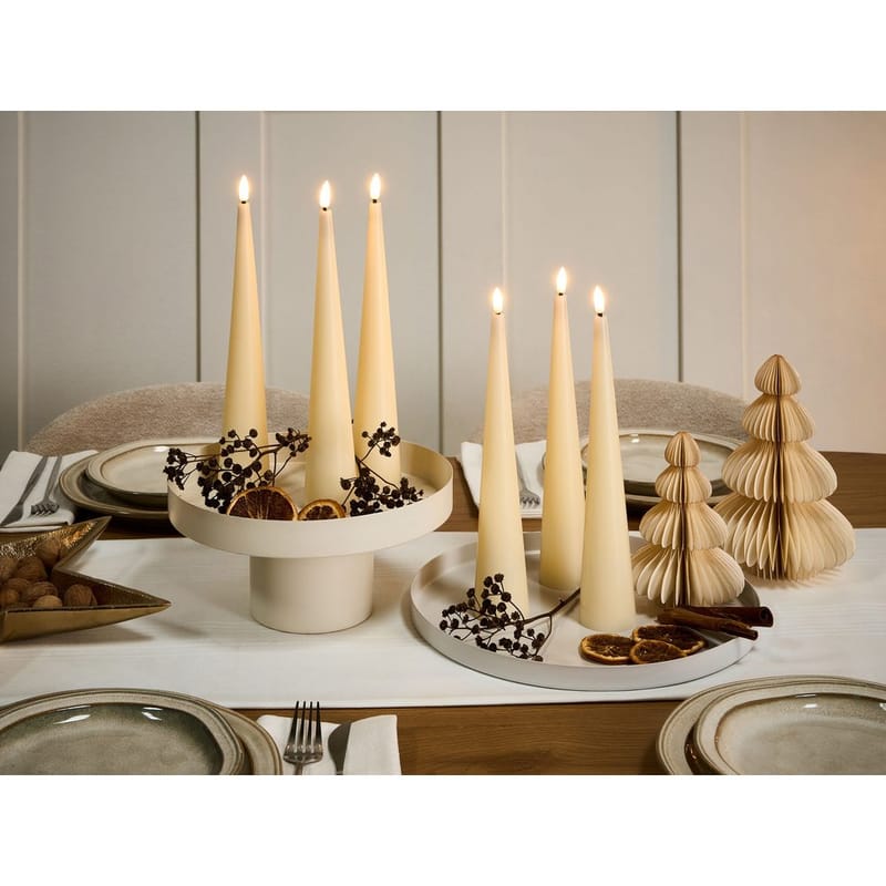 LED-ljus Aurum Set med 6 - Vit - Inredning - Ljus & dofter - Stearinljus - Kronljus & antikljus