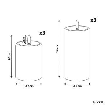 LED-ljus Noisette Set med 6 - Grön - Inredning - Julpynt & helgdekoration - Julpynt & juldekoration - Julljus