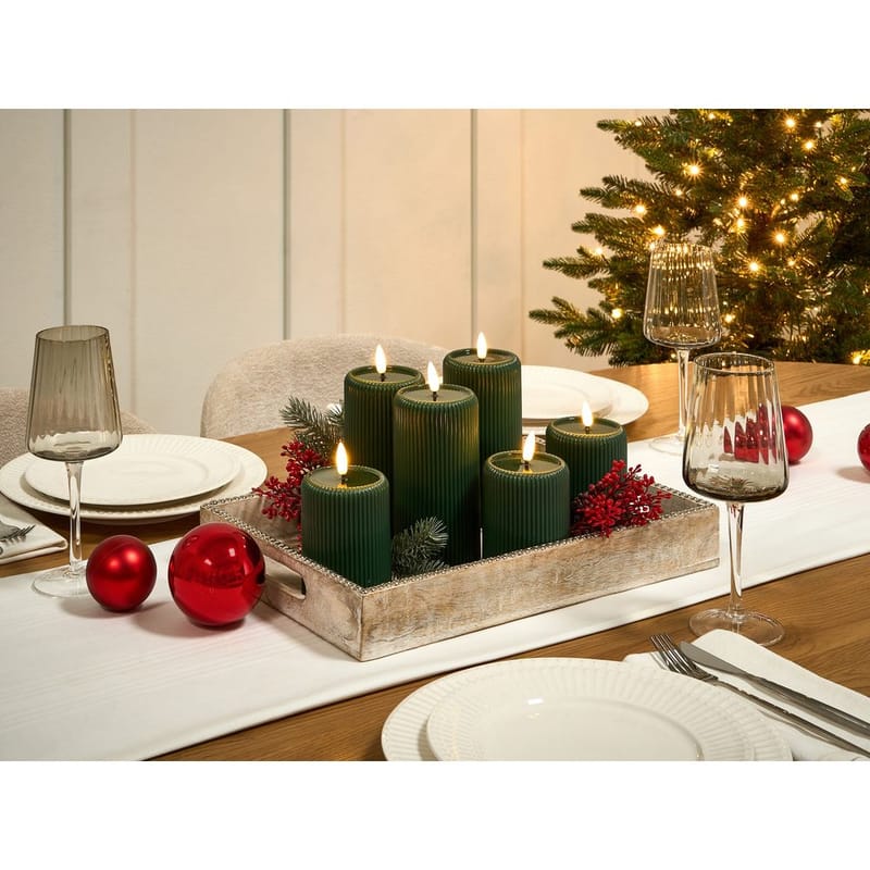 LED-ljus Noisette Set med 6 - Grön - Inredning - Ljus & dofter - Stearinljus - Kronljus & antikljus