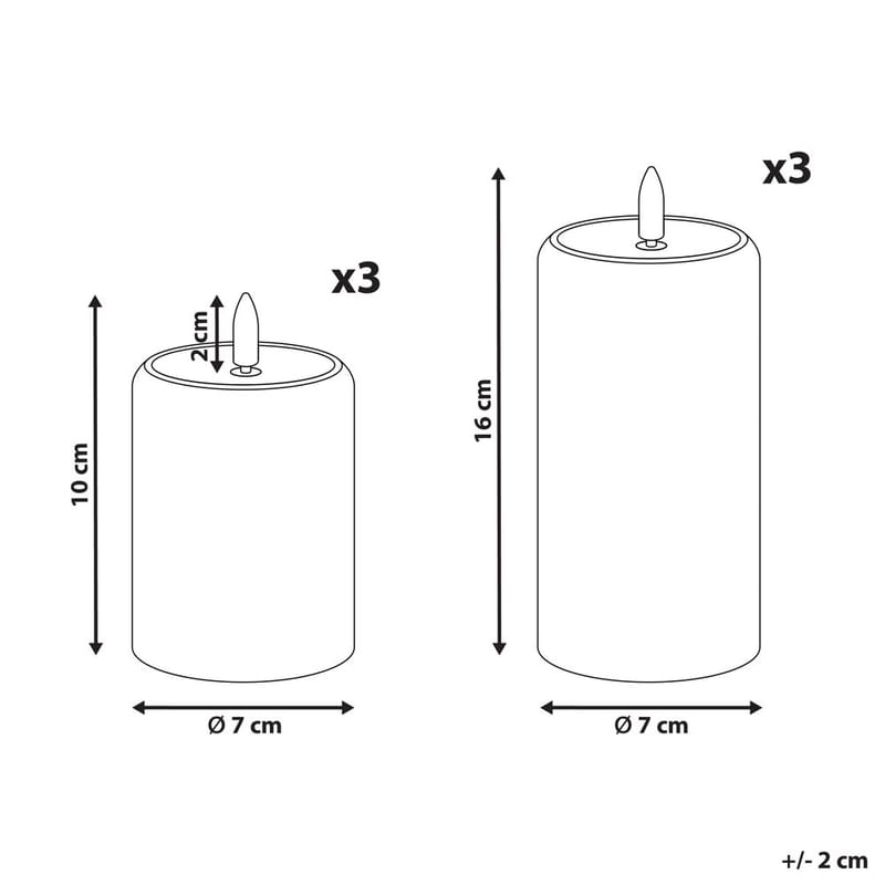 LED-ljus Noisette Set med 6 - Grön - Inredning - Ljus & dofter - Stearinljus - Kronljus & antikljus