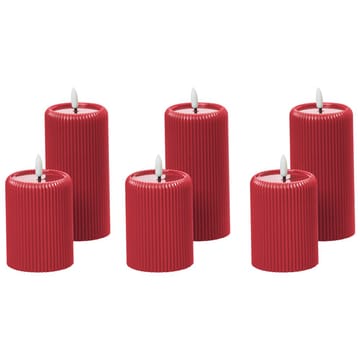 LED-ljus Noisette Set med 6 - Röd - Inredning - Julpynt & helgdekoration - Julpynt & juldekoration - Julljus