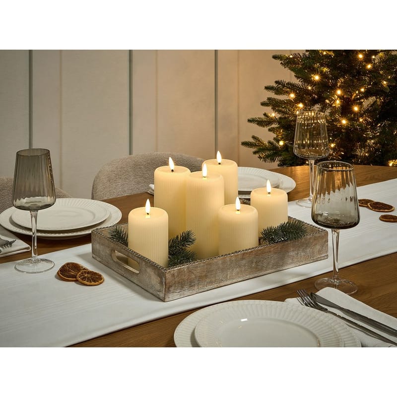 LED-ljus Noisette Set med 6 - Vit - Inredning - Ljus & dofter - Stearinljus - Kronljus & antikljus