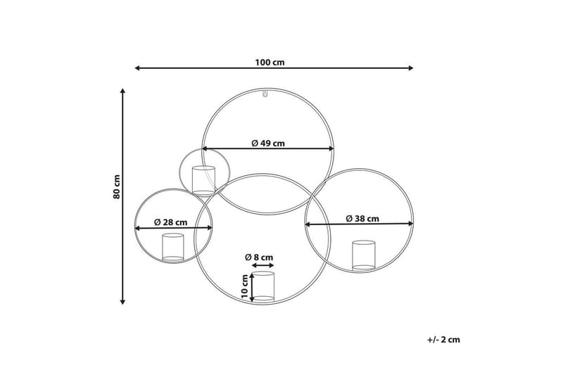 Väggljusstake Buru Guld - Guld - Inredning - Ljus & dofter - Ljusstake & ljuslykta