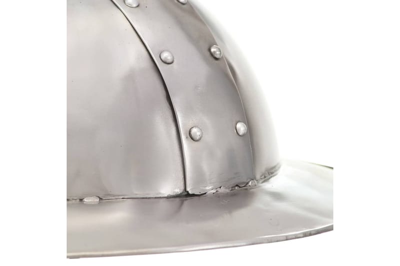 Medeltida riddarhjälm för LARP silver stål - Dekoration & inredningsdetaljer