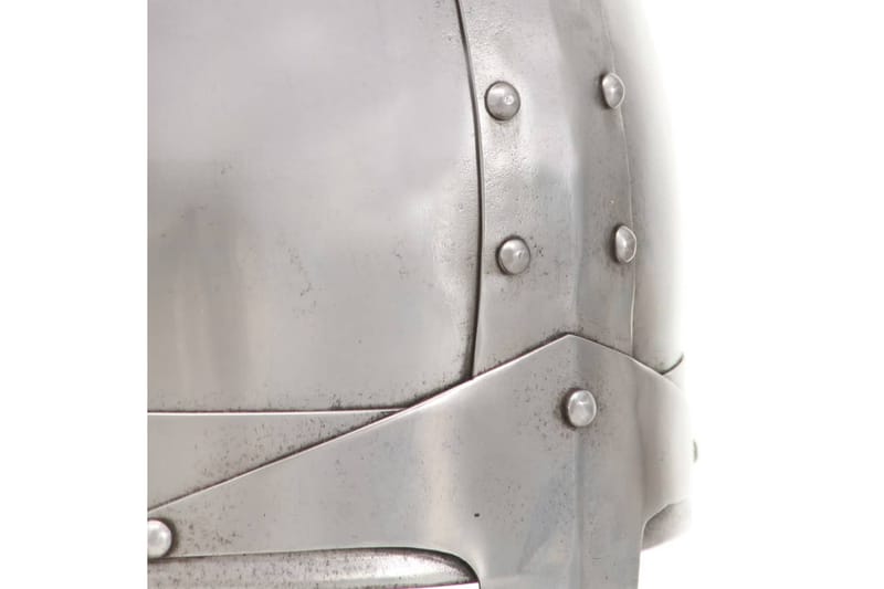 Medeltida riddarhjälm för LARP silver stål - Dekoration & inredningsdetaljer