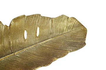 Navora Dekorationsskål Blad i aluminium - Guld - Inredning - Dekoration & inredningsdetaljer
