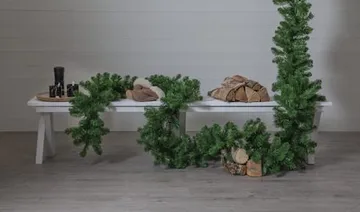 Nebraska Girland 500 cm - grön - Inredning - Konstgjorda växter & plastväxter