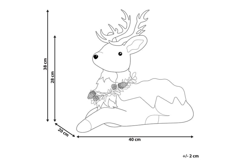 Prydnadsfigur Tapio 40x20x38 cm - 40x20x38 cm - Inredning - Dekoration & inredningsdetaljer