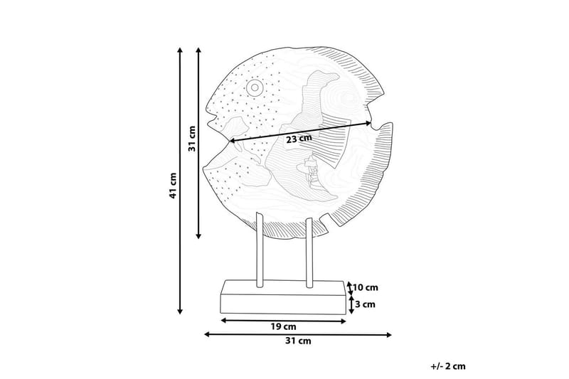Prydnadsfigur Plaice Fish - Inredning - Dekoration & inredningsdetaljer