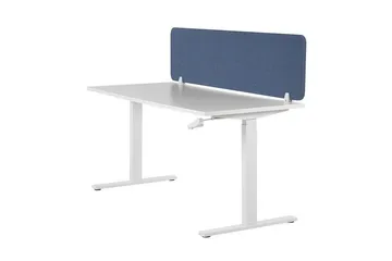 Avskärmning för skrivbord 160 x 40 cm blå WALLY - Blå - Inredning - Rumsavdelare - Avskärmning skrivbord