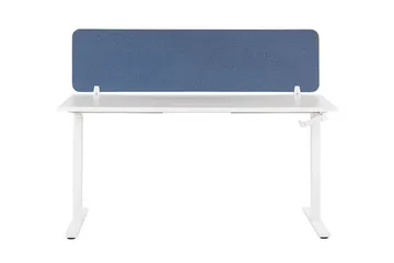 Avskärmning för skrivbord 160 x 40 cm blå WALLY - Blå - Inredning - Rumsavdelare - Avskärmning skrivbord