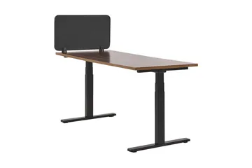 Avskärmning för skrivbord 160x40 cm grå WALLY - Grå - Inredning - Rumsavdelare - Avskärmning skrivbord