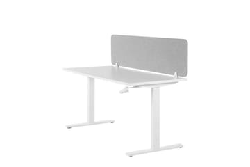 Avskärmning för skrivbord 160x40 cm grå WALLY - Grå - Inredning - Rumsavdelare - Avskärmning skrivbord