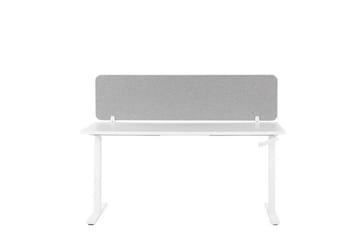 Avskärmning för skrivbord 160x40 cm grå WALLY - Grå - Inredning - Rumsavdelare - Avskärmning skrivbord