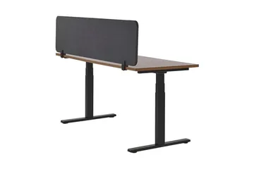 Avskärmning för skrivbord 180x40 cm grå WALLY - Grå - Inredning - Rumsavdelare - Avskärmning skrivbord